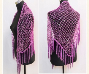 Beaded shawl 300-D
